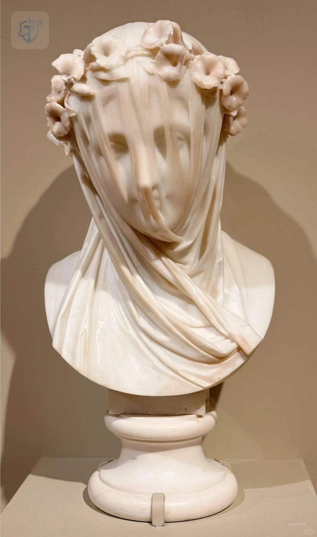 Raffaelle Monti's marble Veiled Lady at the Minneapolis Institute of Art