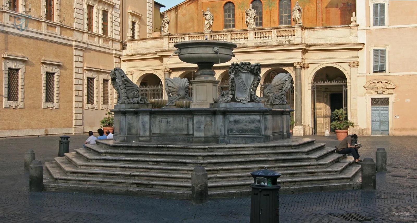 Fountain and historic buildings in Piazza Navona