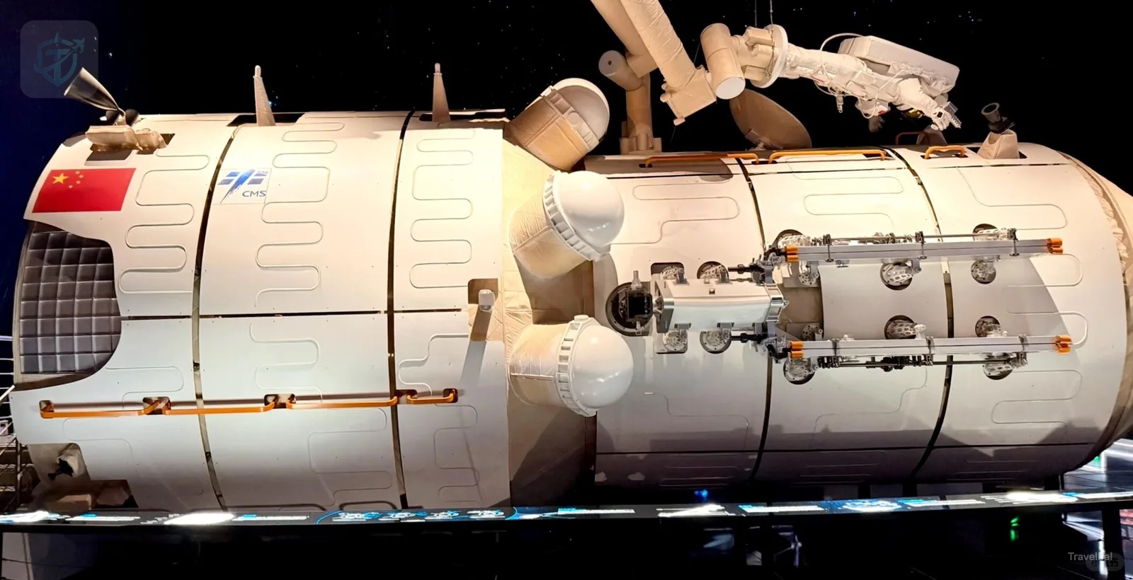 Full-size model of a Chinese space-station module at Shanghai Astronomy Museum