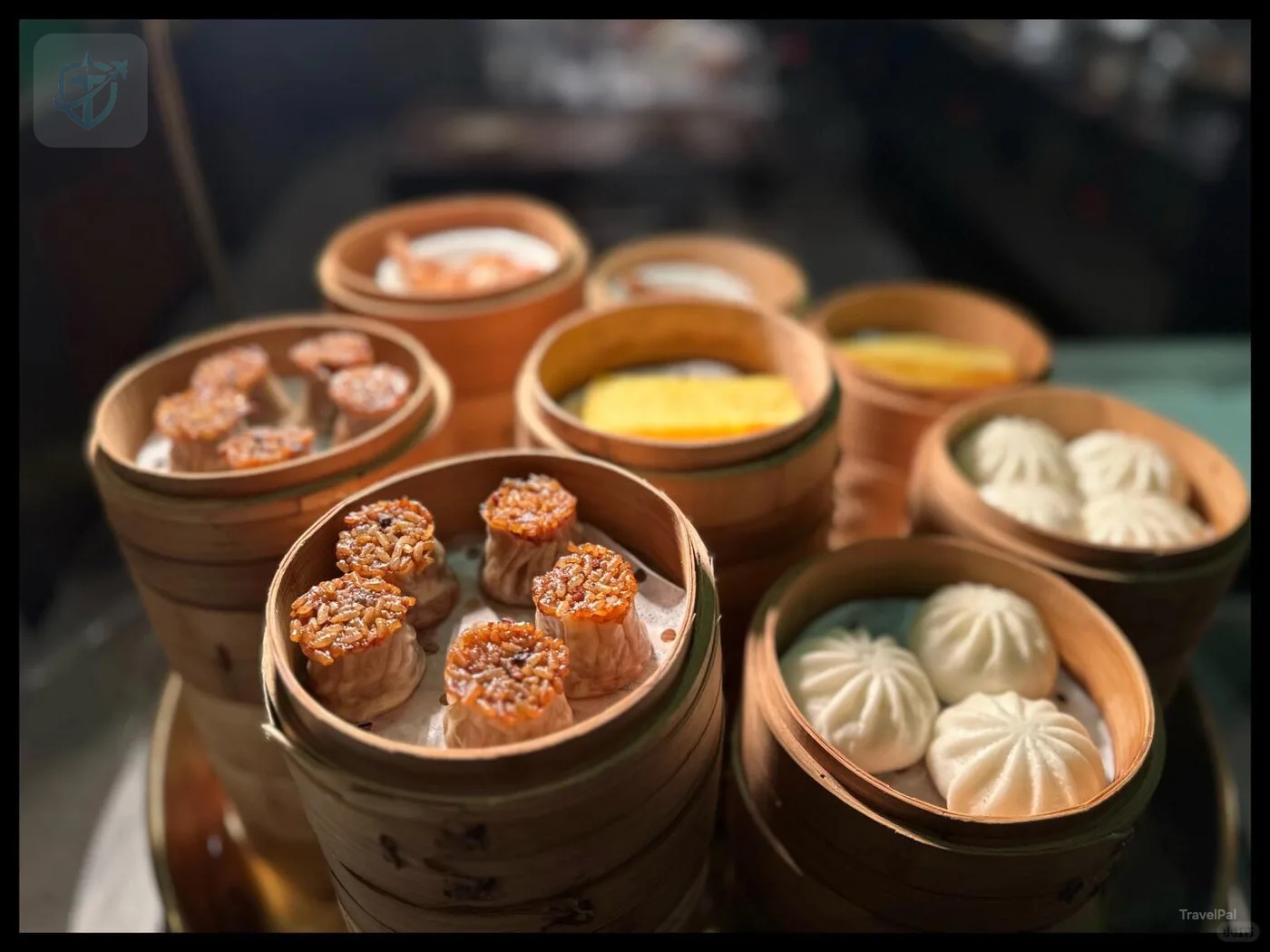 Dim sum and small dishes at breakfast